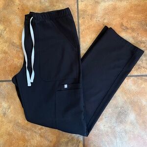 Figs Men's Technical Collection Black Scrub Bottoms